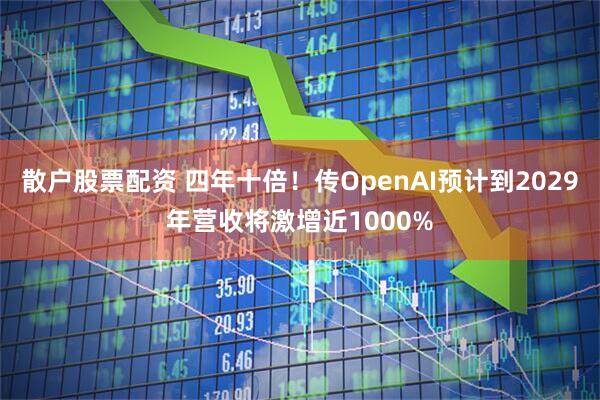 散户股票配资 四年十倍！传OpenAI预计到2029年营收将激增近1000%