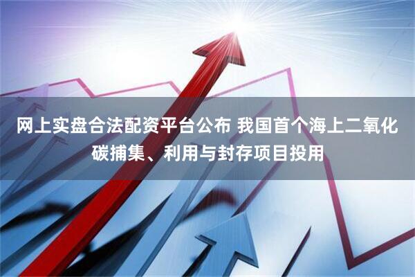 网上实盘合法配资平台公布 我国首个海上二氧化碳捕集、利用与封存项目投用